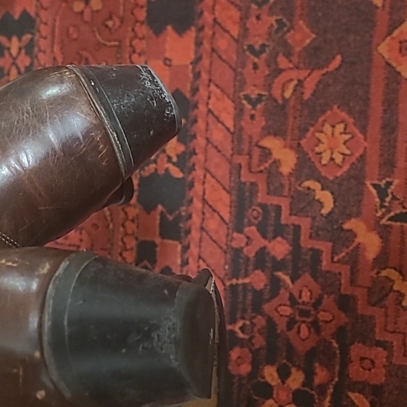 VINTAGE DISTRESSED BROWN COWBOY BOOTS - Picture 10 of 12